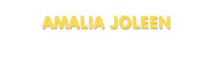 Der Vorname Amalia Joleen